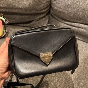 Black Leather Crossbody Bag The Kooples